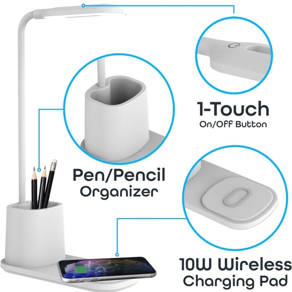 BRAND NEW Aduro U-Light LED Desk Lamp with Wireless Charger - Picture 1 of 4